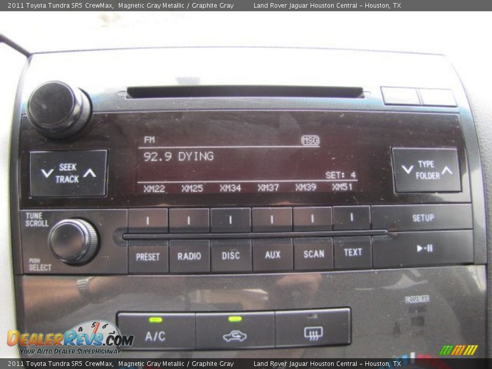2011 Toyota Tundra SR5 CrewMax Magnetic Gray Metallic / Graphite Gray Photo #19