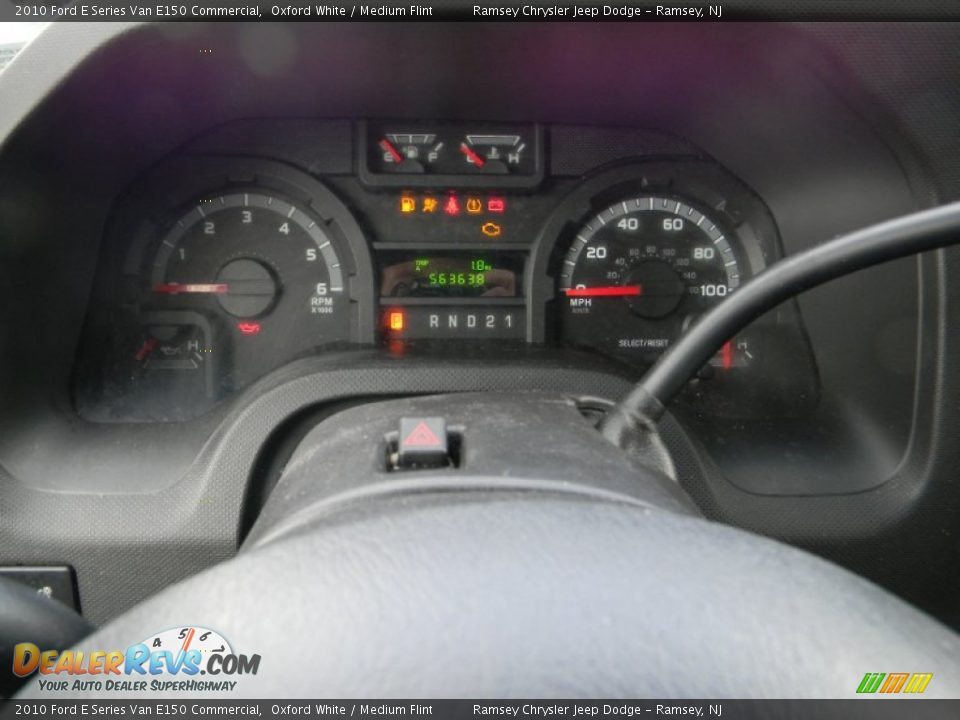 2010 Ford E Series Van E150 Commercial Oxford White / Medium Flint Photo #13