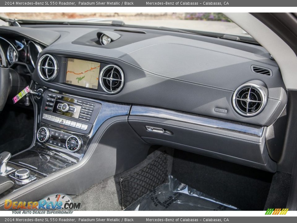 2014 Mercedes-Benz SL 550 Roadster Paladium Silver Metallic / Black Photo #8