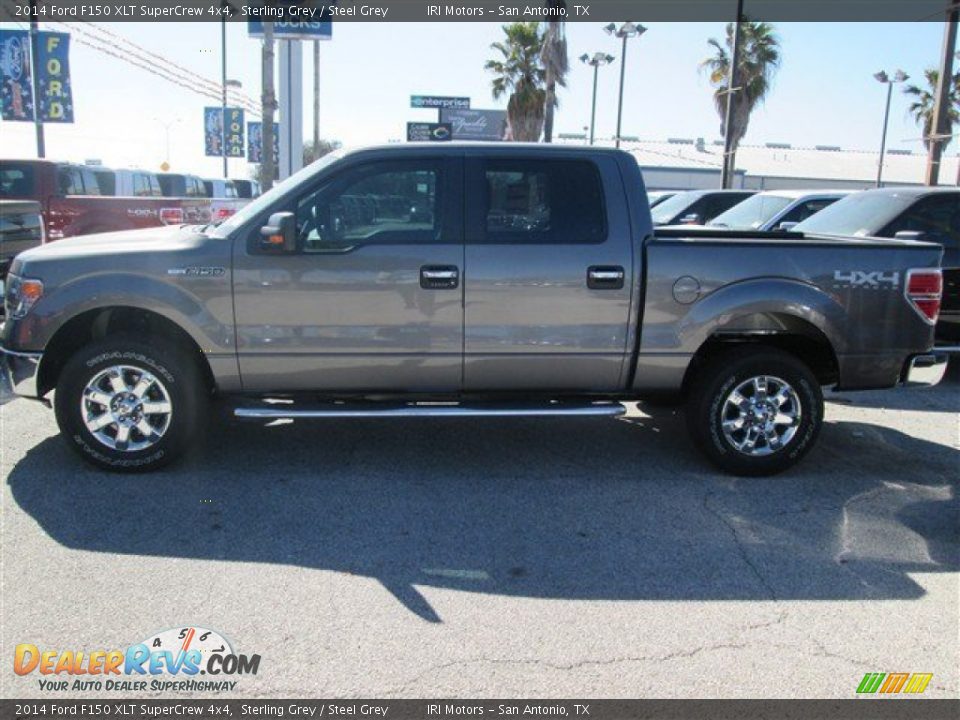 2014 Ford F150 XLT SuperCrew 4x4 Sterling Grey / Steel Grey Photo #9
