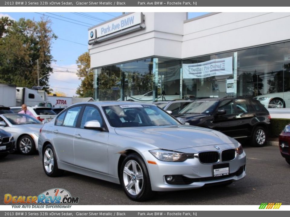 2013 BMW 3 Series 328i xDrive Sedan Glacier Silver Metallic / Black Photo #1