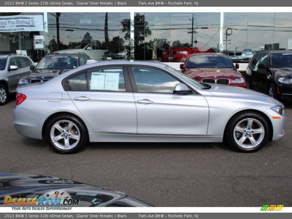 2013 BMW 3 Series 328i xDrive Sedan Glacier Silver Metallic / Black Photo #2