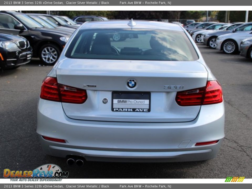 2013 BMW 3 Series 328i xDrive Sedan Glacier Silver Metallic / Black Photo #4
