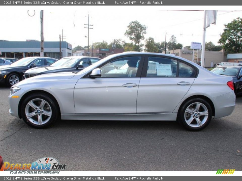 2013 BMW 3 Series 328i xDrive Sedan Glacier Silver Metallic / Black Photo #6