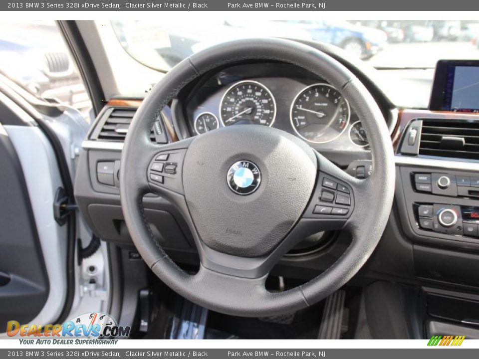 2013 BMW 3 Series 328i xDrive Sedan Glacier Silver Metallic / Black Photo #16