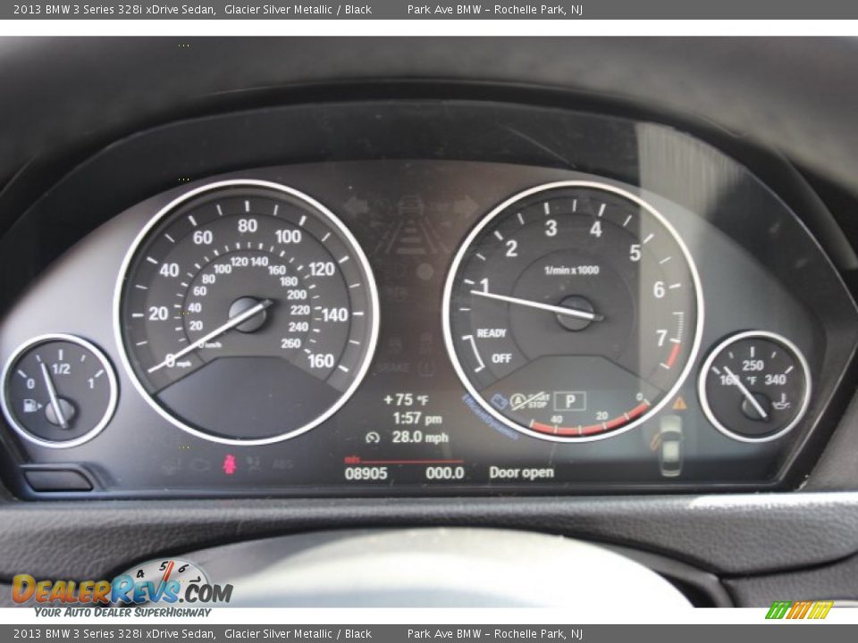 2013 BMW 3 Series 328i xDrive Sedan Glacier Silver Metallic / Black Photo #19