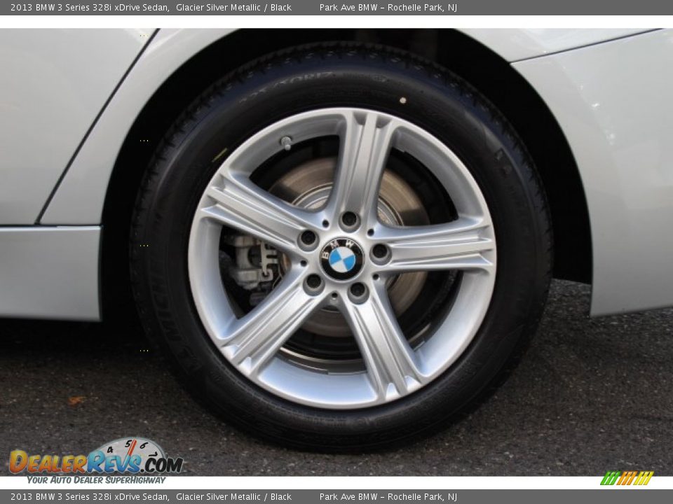 2013 BMW 3 Series 328i xDrive Sedan Glacier Silver Metallic / Black Photo #31