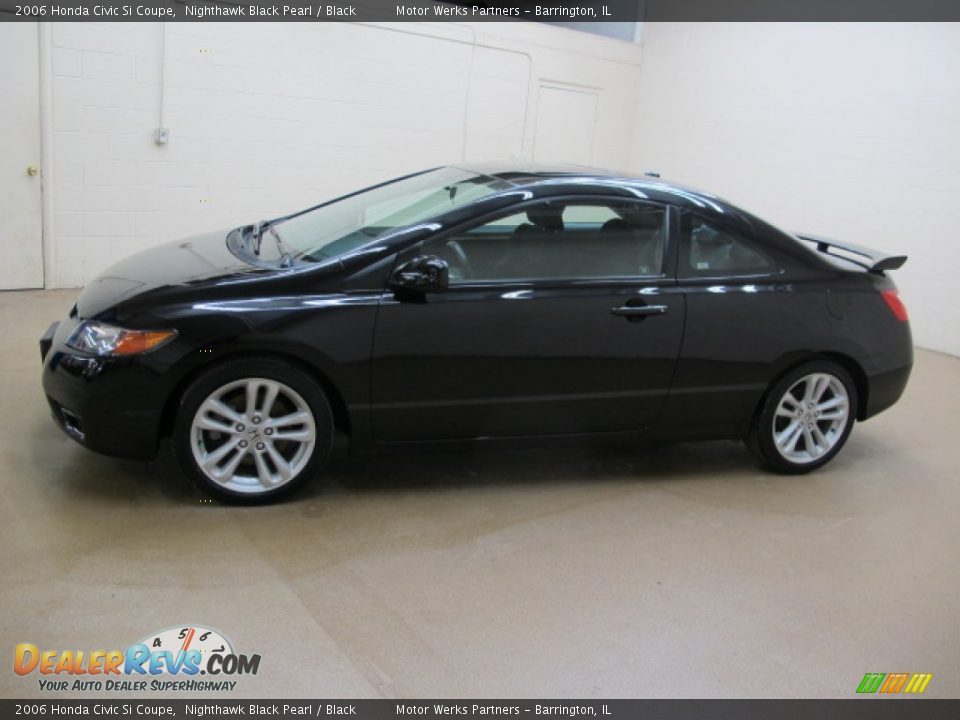 2006 Honda Civic Si Coupe Nighthawk Black Pearl / Black Photo #5