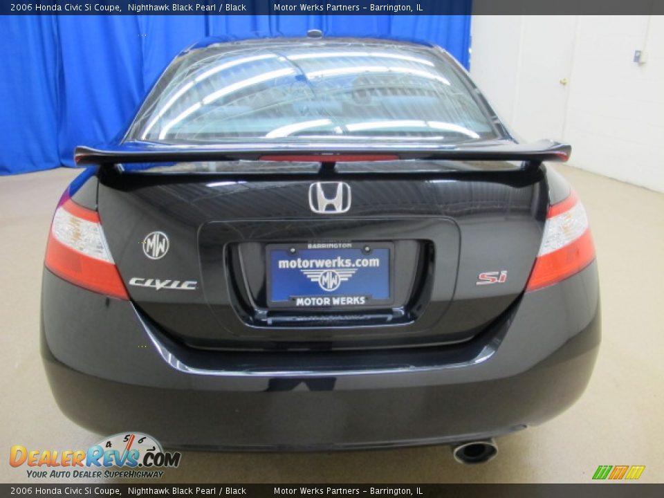 2006 Honda Civic Si Coupe Nighthawk Black Pearl / Black Photo #7