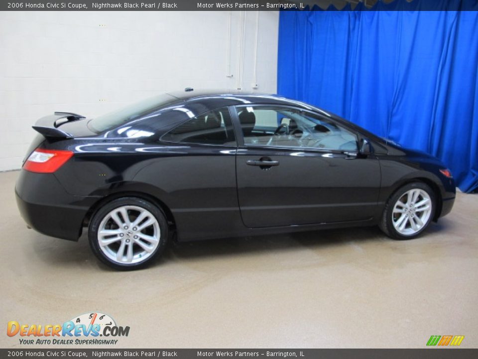 2006 Honda Civic Si Coupe Nighthawk Black Pearl / Black Photo #10