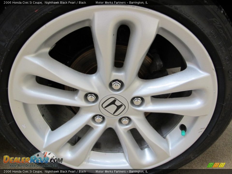 2006 Honda Civic Si Coupe Nighthawk Black Pearl / Black Photo #14