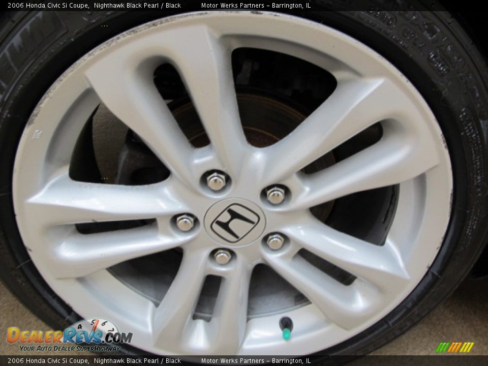 2006 Honda Civic Si Coupe Nighthawk Black Pearl / Black Photo #15