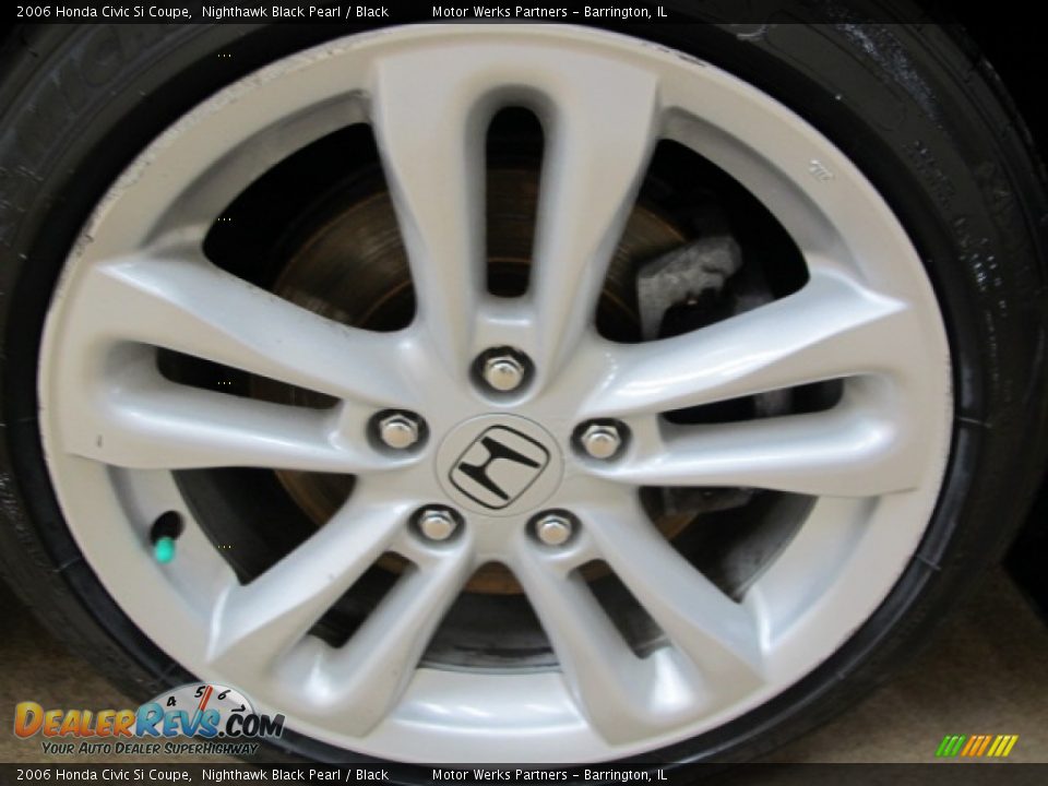 2006 Honda Civic Si Coupe Nighthawk Black Pearl / Black Photo #16