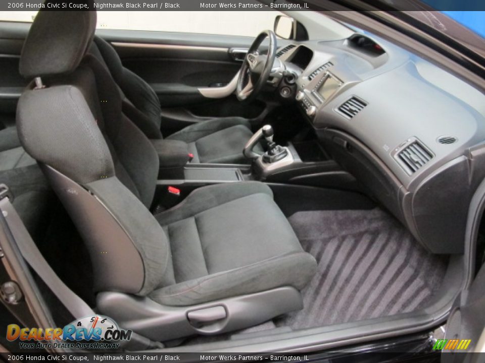2006 Honda Civic Si Coupe Nighthawk Black Pearl / Black Photo #21