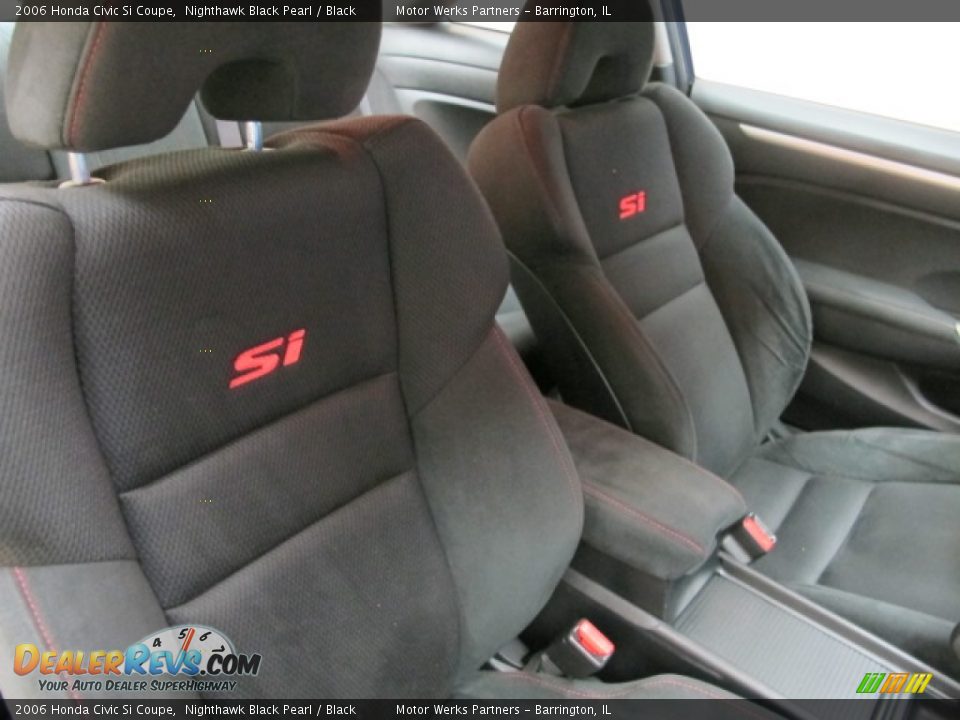 2006 Honda Civic Si Coupe Nighthawk Black Pearl / Black Photo #22