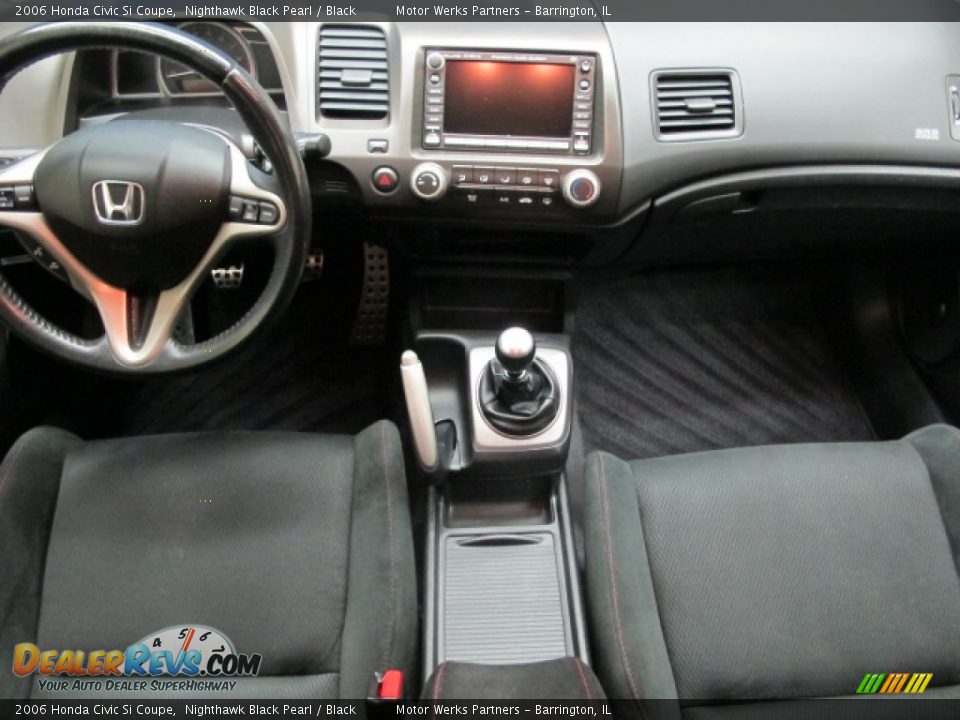 2006 Honda Civic Si Coupe Nighthawk Black Pearl / Black Photo #24