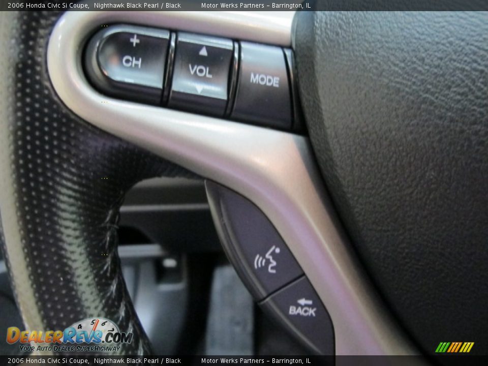 2006 Honda Civic Si Coupe Nighthawk Black Pearl / Black Photo #34