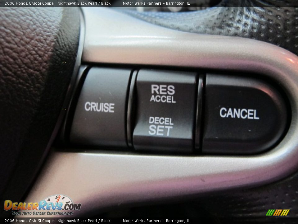 2006 Honda Civic Si Coupe Nighthawk Black Pearl / Black Photo #35