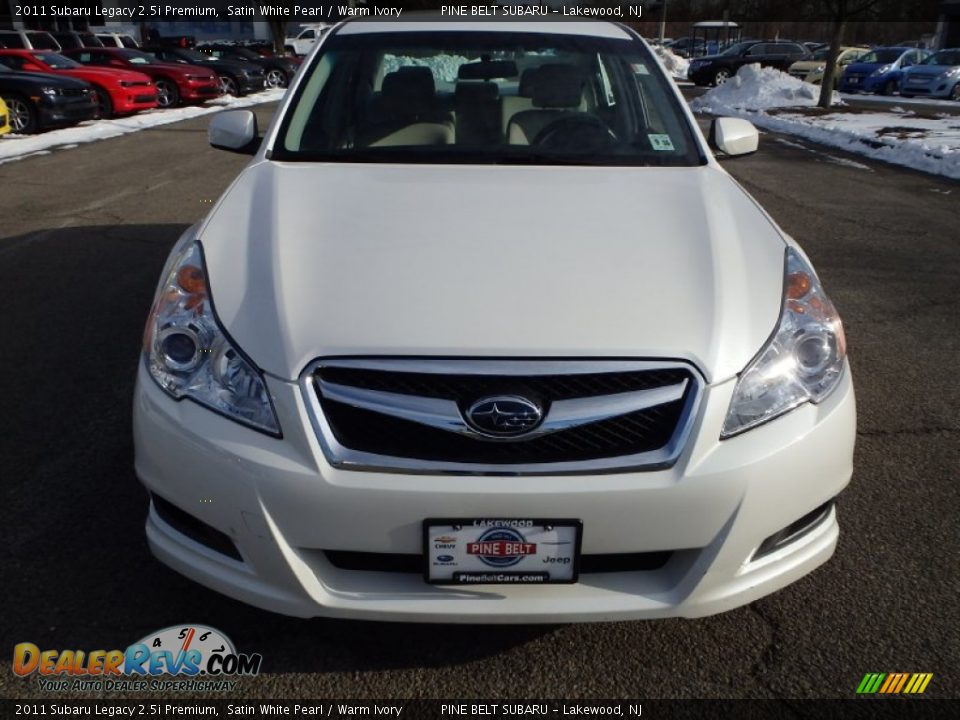 2011 Subaru Legacy 2.5i Premium Satin White Pearl / Warm Ivory Photo #2