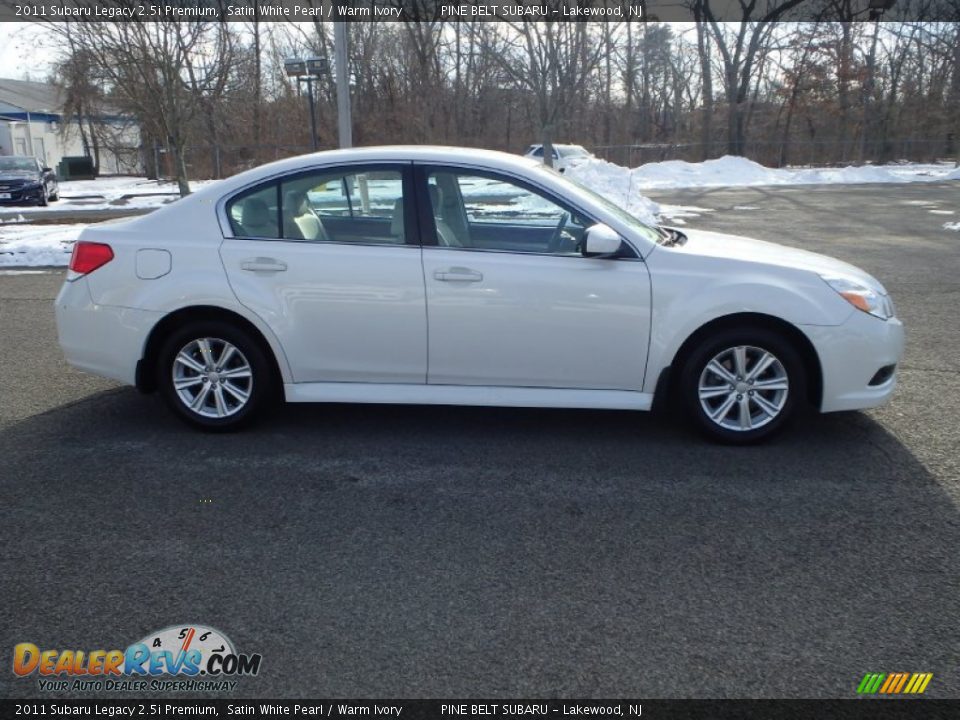 2011 Subaru Legacy 2.5i Premium Satin White Pearl / Warm Ivory Photo #7