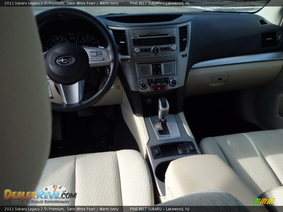 2011 Subaru Legacy 2.5i Premium Satin White Pearl / Warm Ivory Photo #12