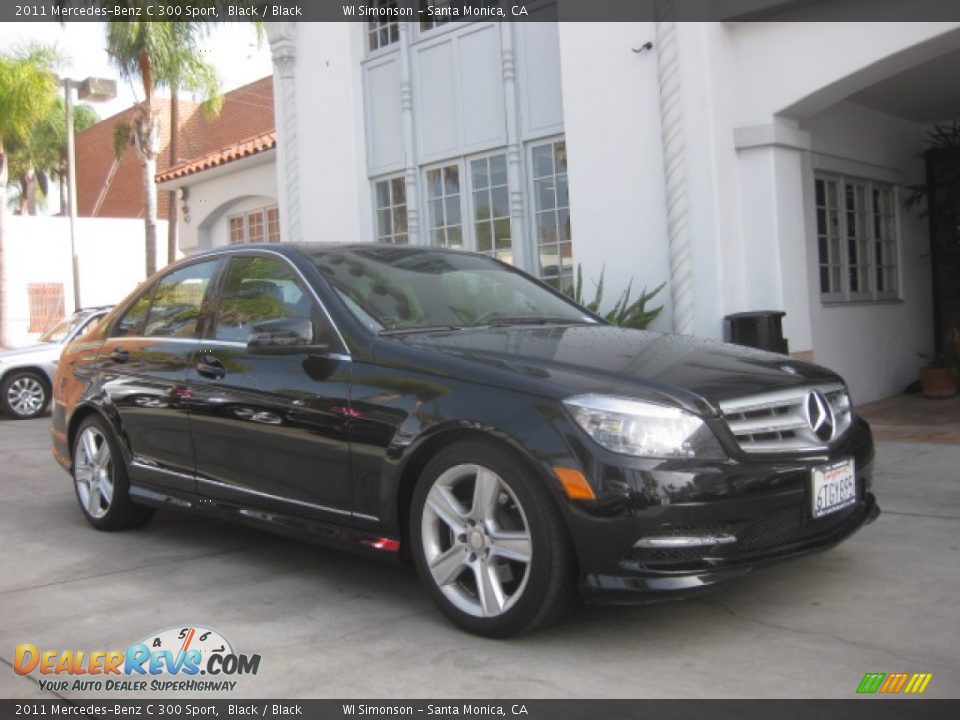 2011 Mercedes-Benz C 300 Sport Black / Black Photo #1