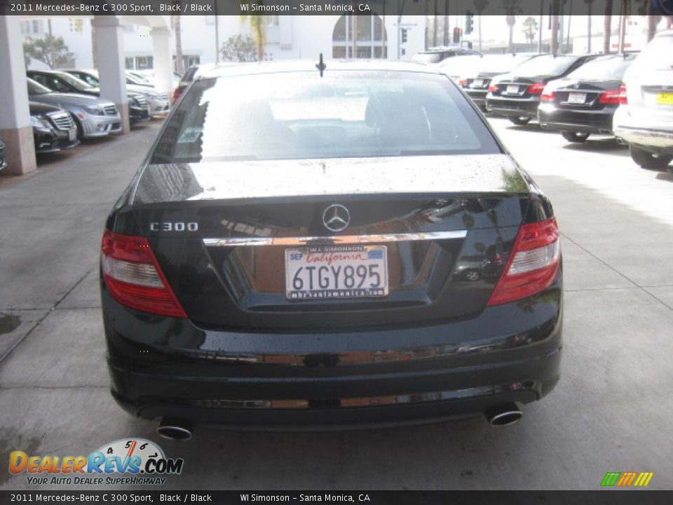 2011 Mercedes-Benz C 300 Sport Black / Black Photo #3