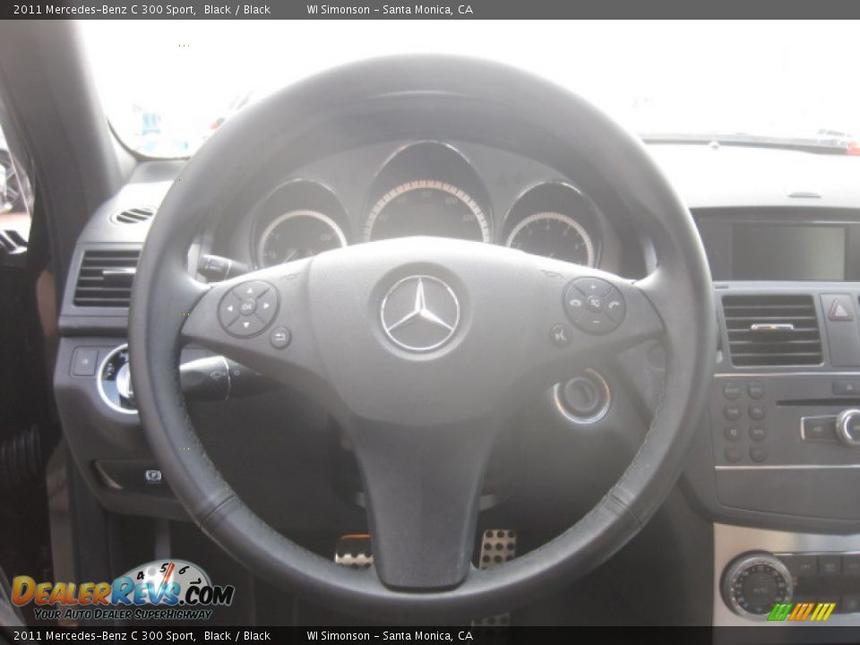 2011 Mercedes-Benz C 300 Sport Black / Black Photo #11