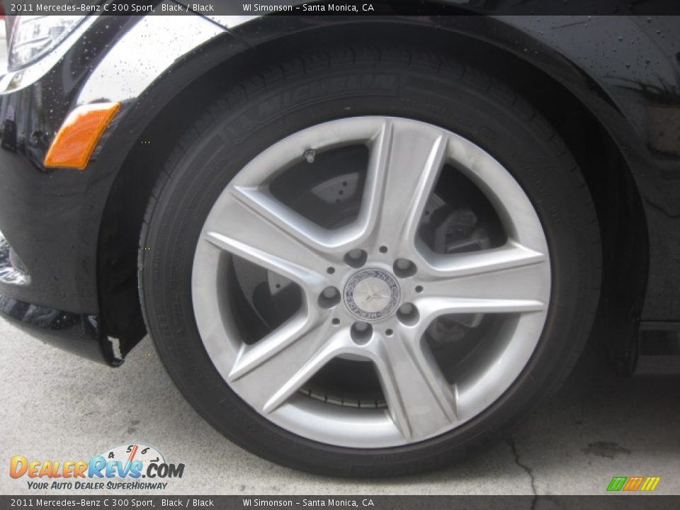 2011 Mercedes-Benz C 300 Sport Black / Black Photo #24