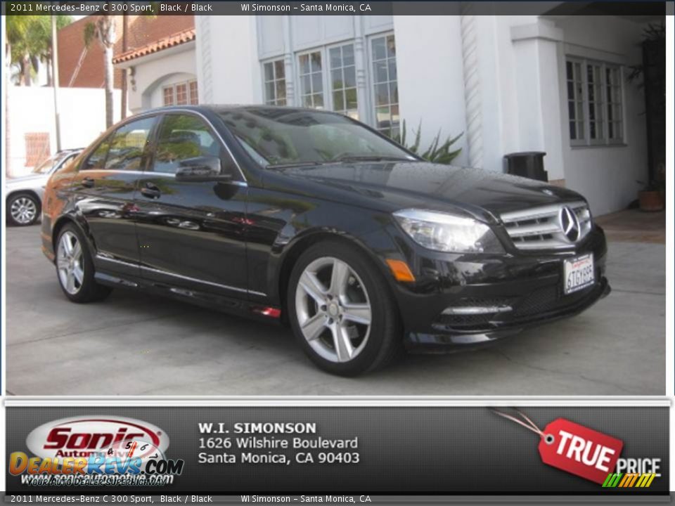 2011 Mercedes-Benz C 300 Sport Black / Black Photo #26