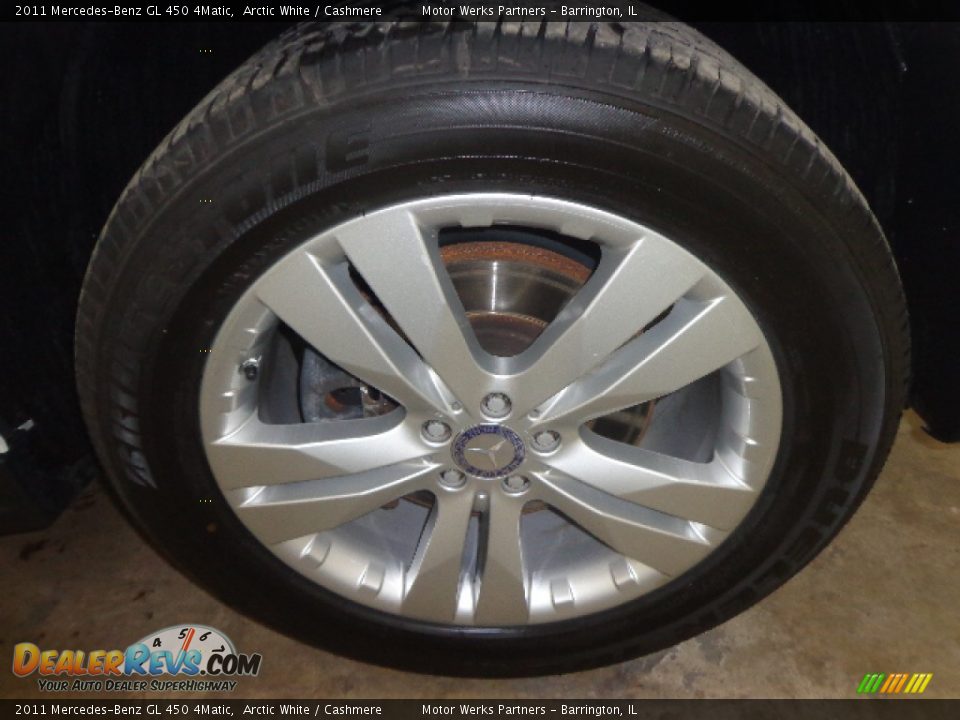 2011 Mercedes-Benz GL 450 4Matic Arctic White / Cashmere Photo #10