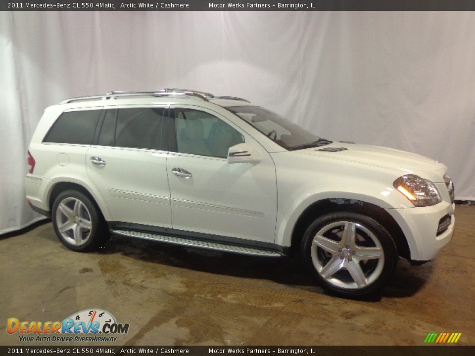 2011 Mercedes-Benz GL 550 4Matic Arctic White / Cashmere Photo #11