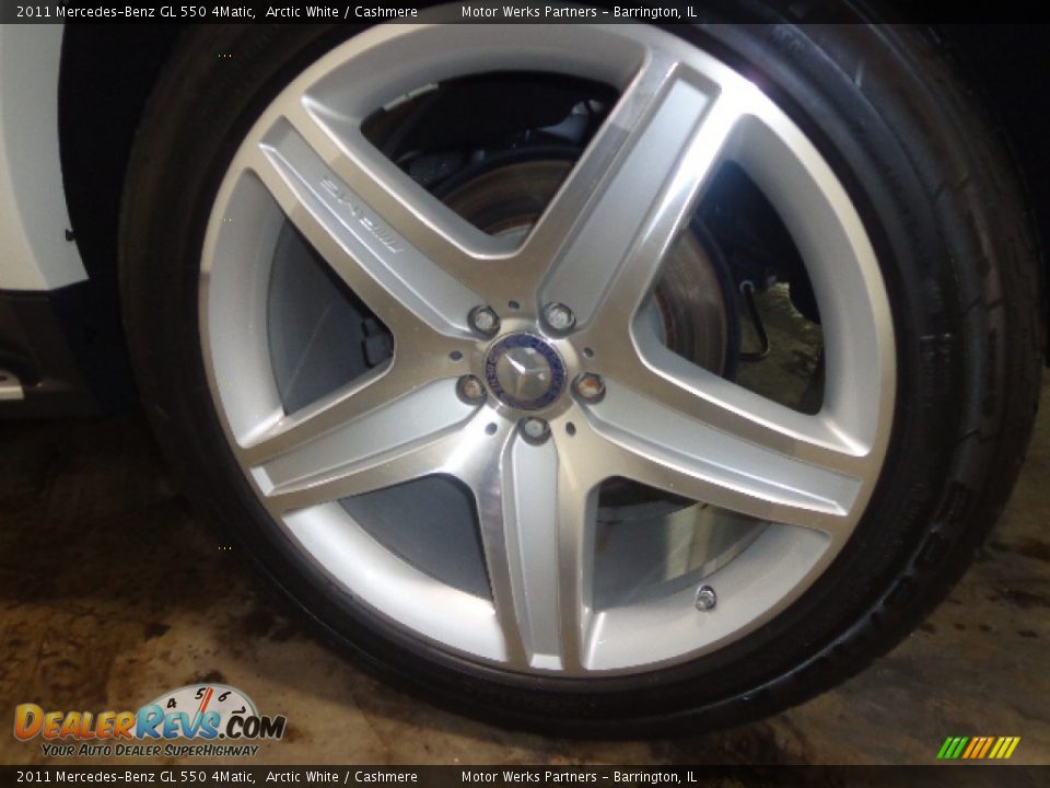 2011 Mercedes-Benz GL 550 4Matic Arctic White / Cashmere Photo #13