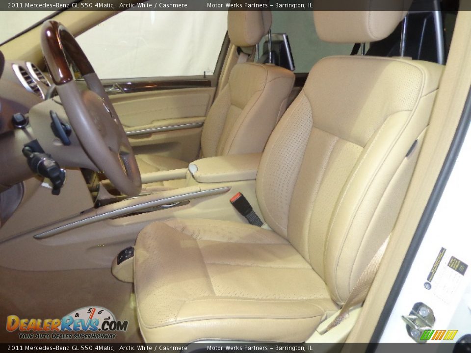 2011 Mercedes-Benz GL 550 4Matic Arctic White / Cashmere Photo #25