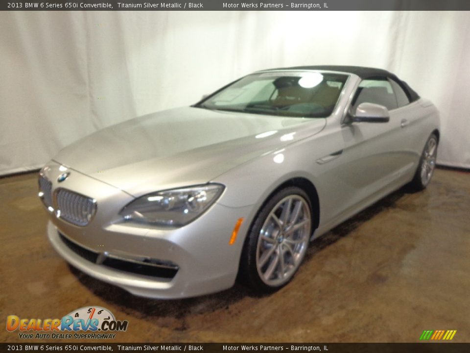 2013 BMW 6 Series 650i Convertible Titanium Silver Metallic / Black Photo #3