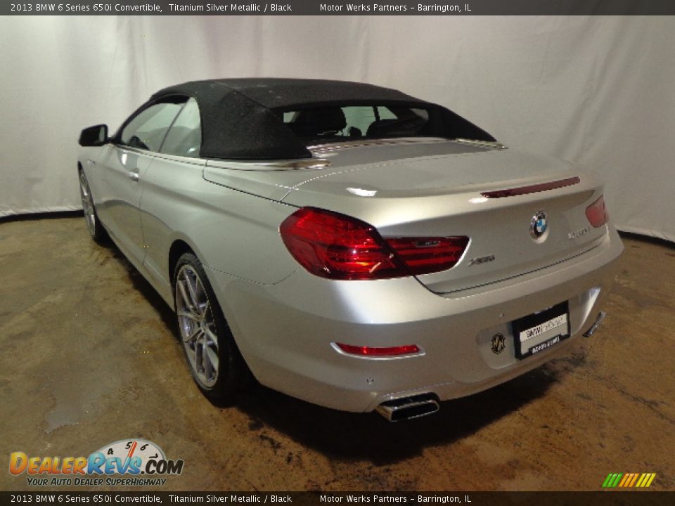 2013 BMW 6 Series 650i Convertible Titanium Silver Metallic / Black Photo #5