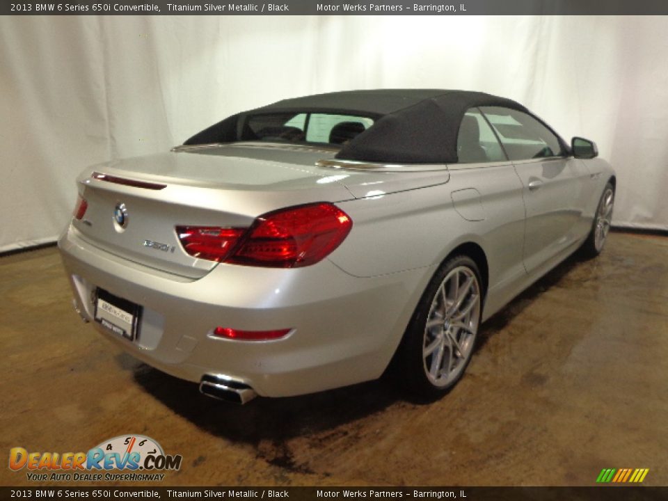 2013 BMW 6 Series 650i Convertible Titanium Silver Metallic / Black Photo #7