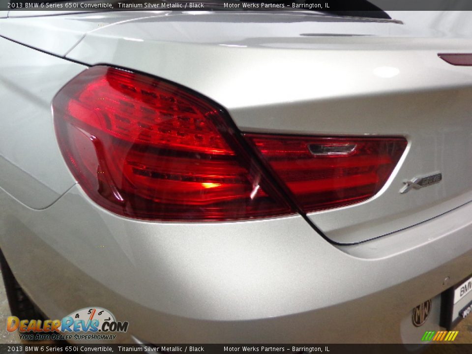 2013 BMW 6 Series 650i Convertible Titanium Silver Metallic / Black Photo #8