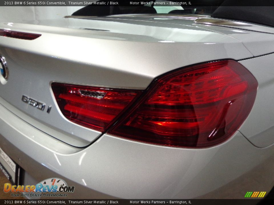 2013 BMW 6 Series 650i Convertible Titanium Silver Metallic / Black Photo #9