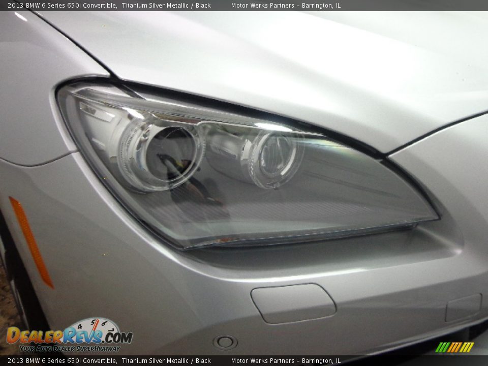 2013 BMW 6 Series 650i Convertible Titanium Silver Metallic / Black Photo #12