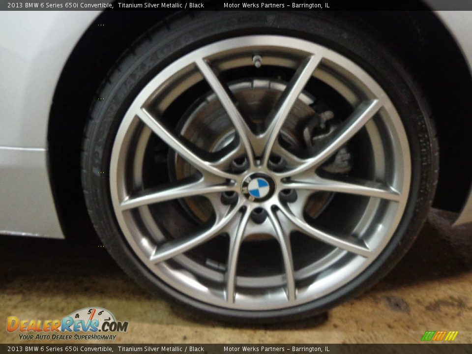2013 BMW 6 Series 650i Convertible Titanium Silver Metallic / Black Photo #15