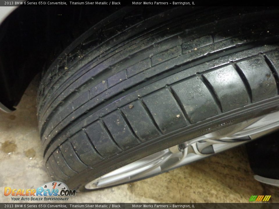 2013 BMW 6 Series 650i Convertible Titanium Silver Metallic / Black Photo #16