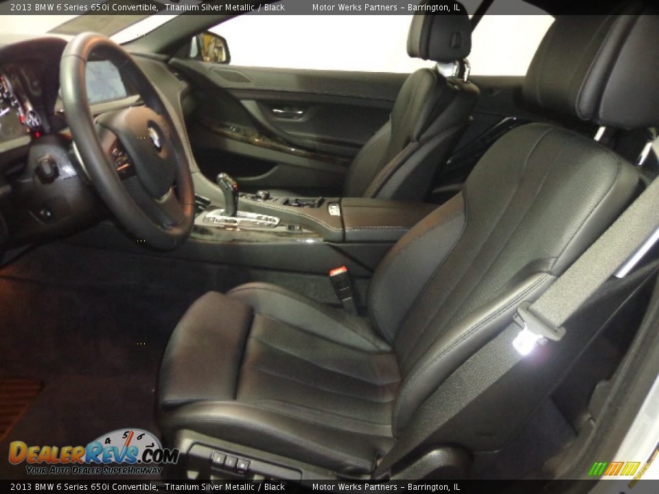 2013 BMW 6 Series 650i Convertible Titanium Silver Metallic / Black Photo #22