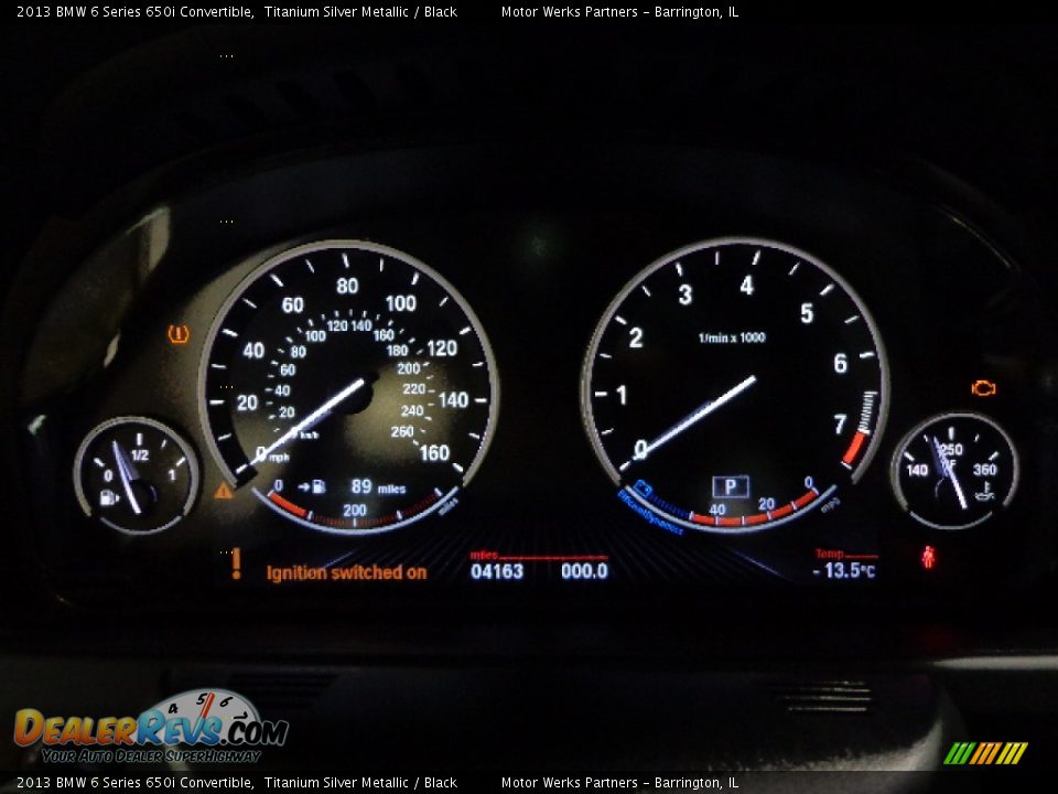 2013 BMW 6 Series 650i Convertible Gauges Photo #24