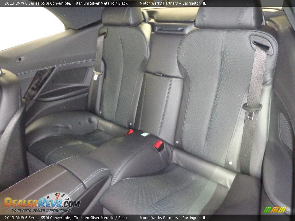 Rear Seat of 2013 BMW 6 Series 650i Convertible Photo #29