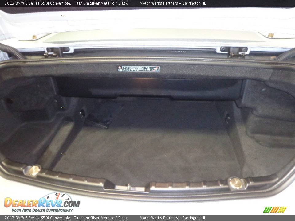 2013 BMW 6 Series 650i Convertible Trunk Photo #30