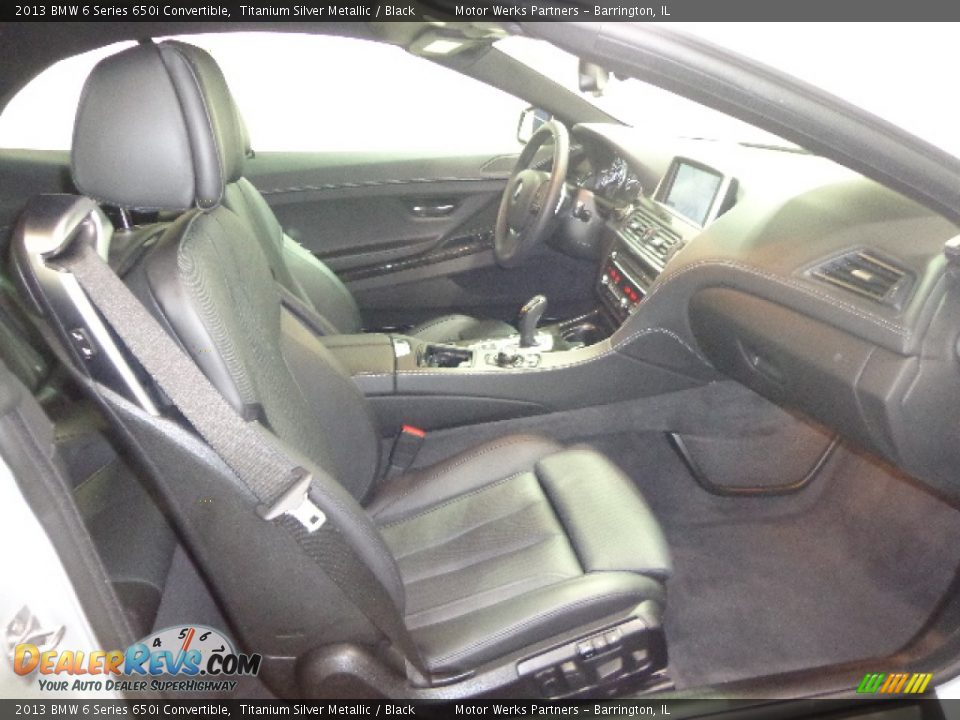 2013 BMW 6 Series 650i Convertible Titanium Silver Metallic / Black Photo #32