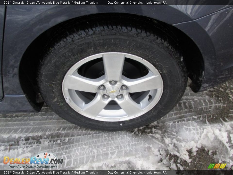 2014 Chevrolet Cruze LT Atlantis Blue Metallic / Medium Titanium Photo #3