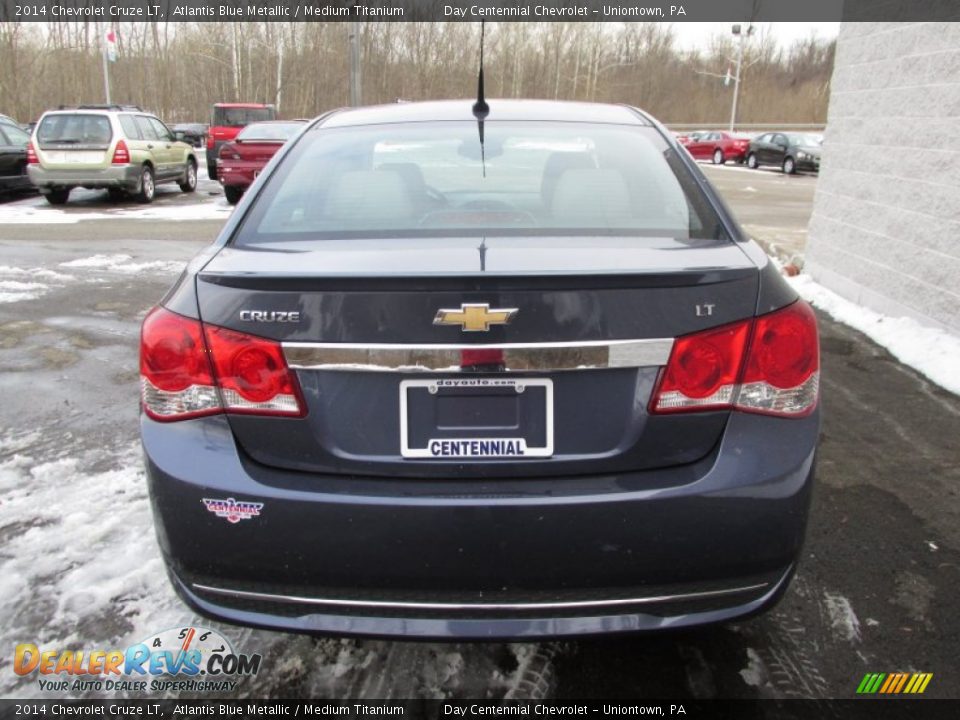 2014 Chevrolet Cruze LT Atlantis Blue Metallic / Medium Titanium Photo #5