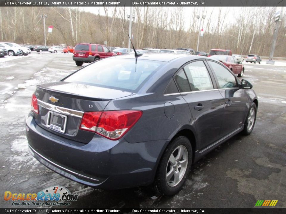 2014 Chevrolet Cruze LT Atlantis Blue Metallic / Medium Titanium Photo #6